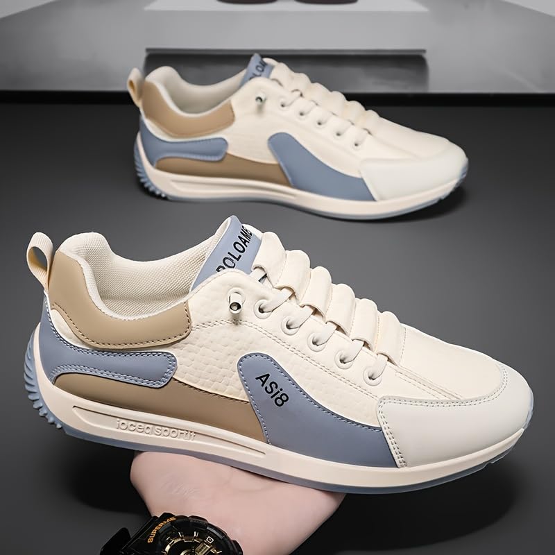 Men's Fashion Sneakers - Casual Low-Top Lace-Up Shoes, Ideal for All Seasons3