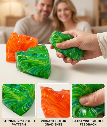 Image of 2Pcs Cheese Squishy, Taba Squishy, Dumpling Squishy-Stretchy Food-Shaped Sensory (Orange and Green)