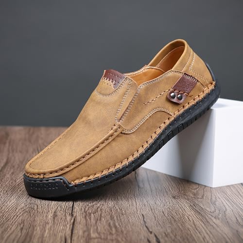 Coramtty Mens Loafers Casual Slip on Shoes Business Moccasins Lightweight Refreshing Classic Slippers Walking Driving Travelling Outdoor3