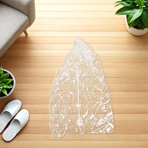 Pouf de rangement zippé transparent et léger avec assise confortable - 6