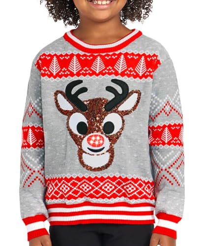 Pull de Noël Rudolph pour la fête de l'école en taille XS enfant