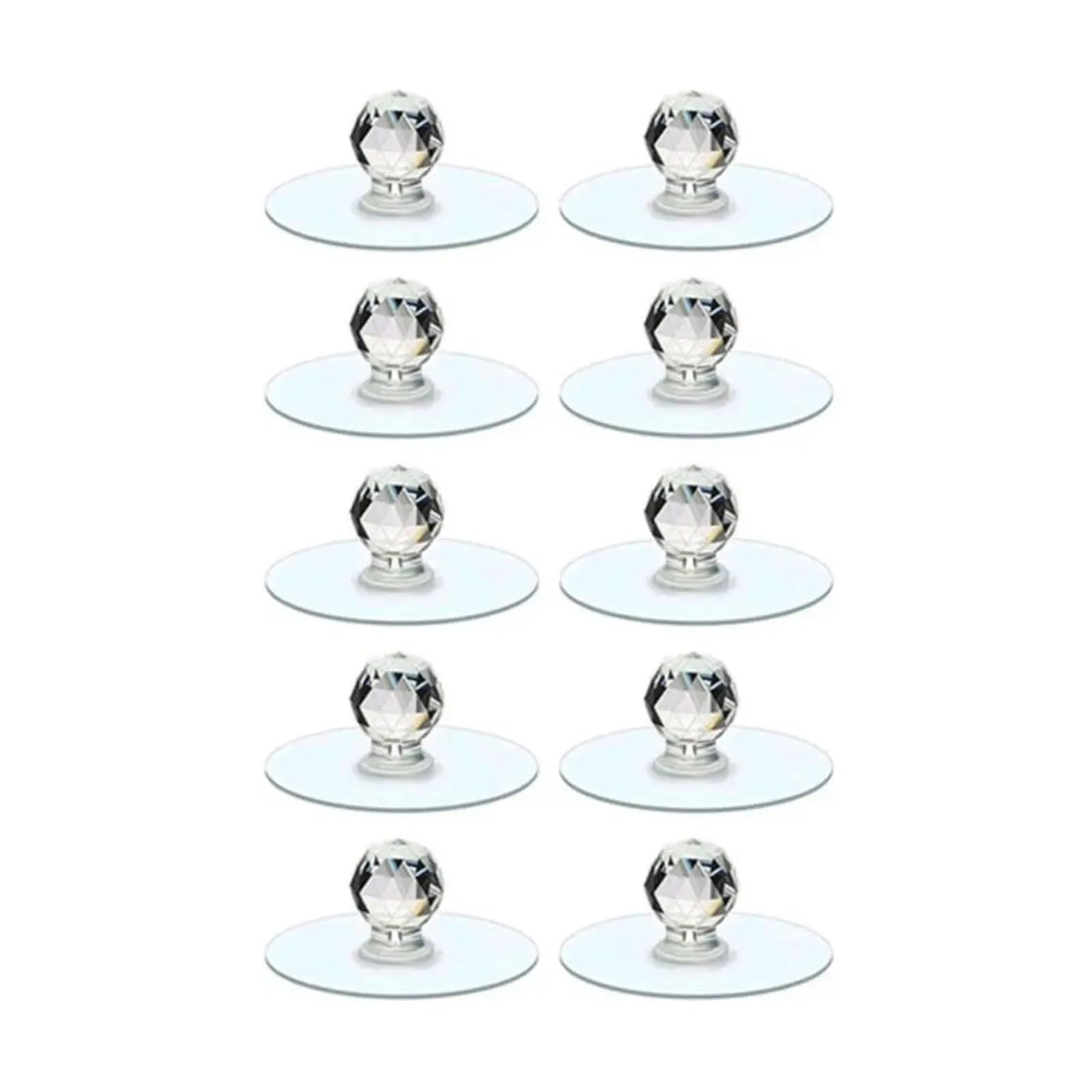 MWAHJU 12pcs Crystal Wardrobe Door Knob for Cupboard