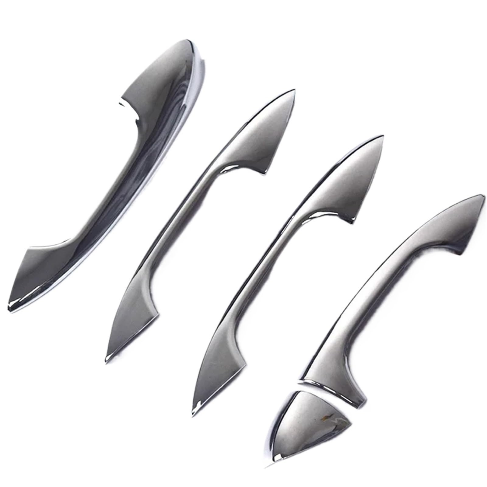 Rcuihgfb Chrome Door Handle Shell Compatible With Benz For A-Class W177 2019-2024 Car Door Handle Cover Trim Protector Set Accessories(Chrome)