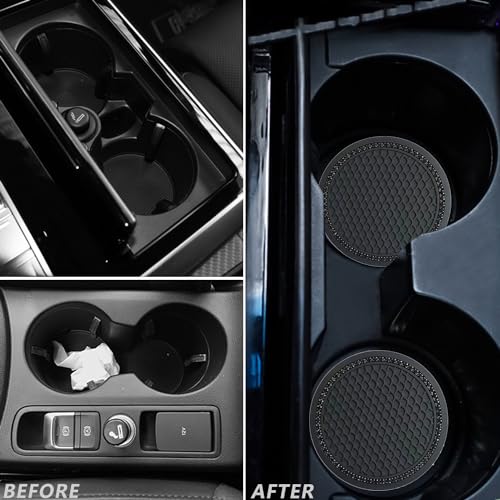 Portavasos para carro JSE silicona negro 2.75 in miniatura 4