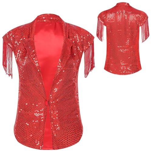 Chaleco con flecos para mujer que transforma prendas básicas en looks retro 8