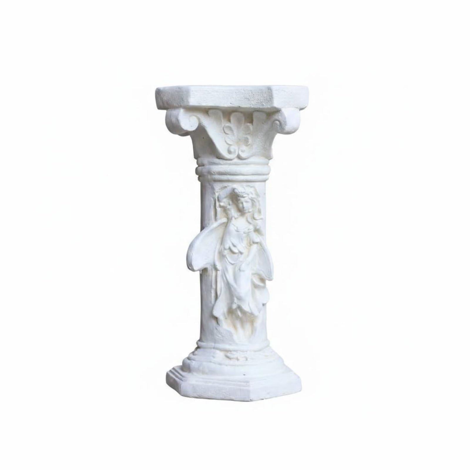 Pedestal exterior Colcolo con estructura clásica y acabado elegante de ángel