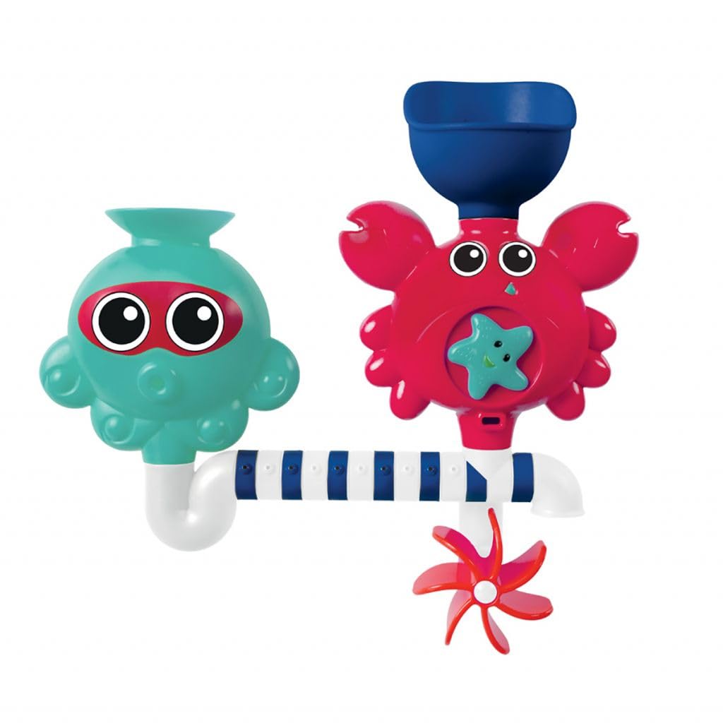Ludi Bath Time Water Circuit Suction Cup Attachment. For children aged 10 months and above. An aid in the development of dexterity. Ref. 40009