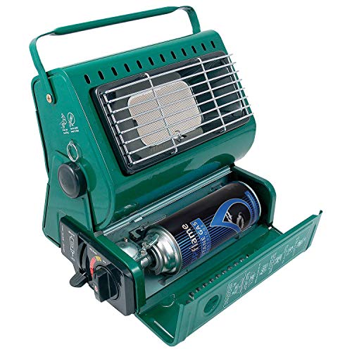 1.3kW Butane Gas Portable Gas Heater | Compact And Lightweight | Temperature Control And Built-in Ignition | Swivel Body | 1.3kW Output Ceramic Burner | Gas Canisters Not Included | Ideal For Camping
