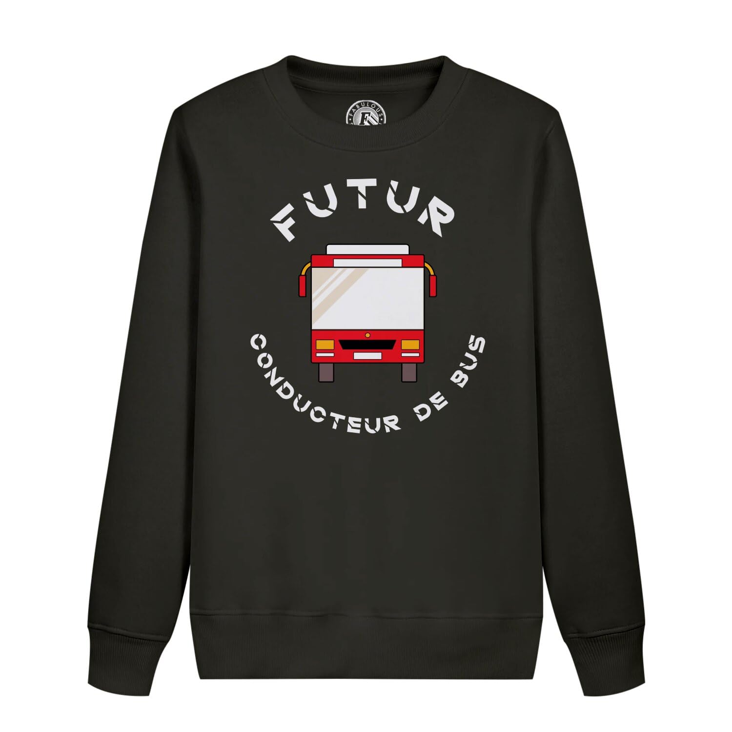 Sweatshirt enfant futur conducteur de bus pull chaud et résistant