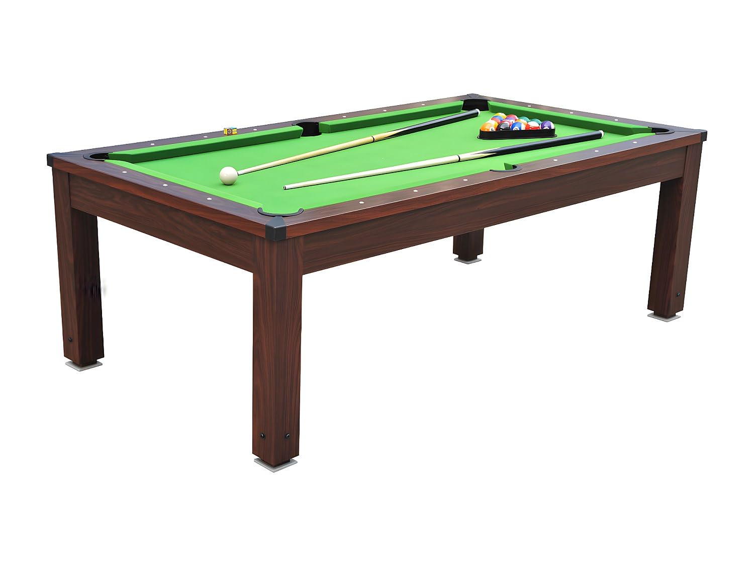Vente-unique - Table Transformable - Billard IMPERIALE - Hauteur Ajustable - 207 x 114 x 79 cm