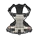 No Pull Dog Harness for Large Dogs Easy Walk Dog Vest Adjustable Collars Harnesses & Leashes Set Breathable Oxford Outdoor Walking Safety Reflective Strip Classic Plaid Prints