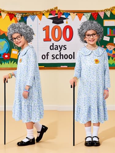 68% Off AOTHSO 13-Piece Old Lady Costume for Kids