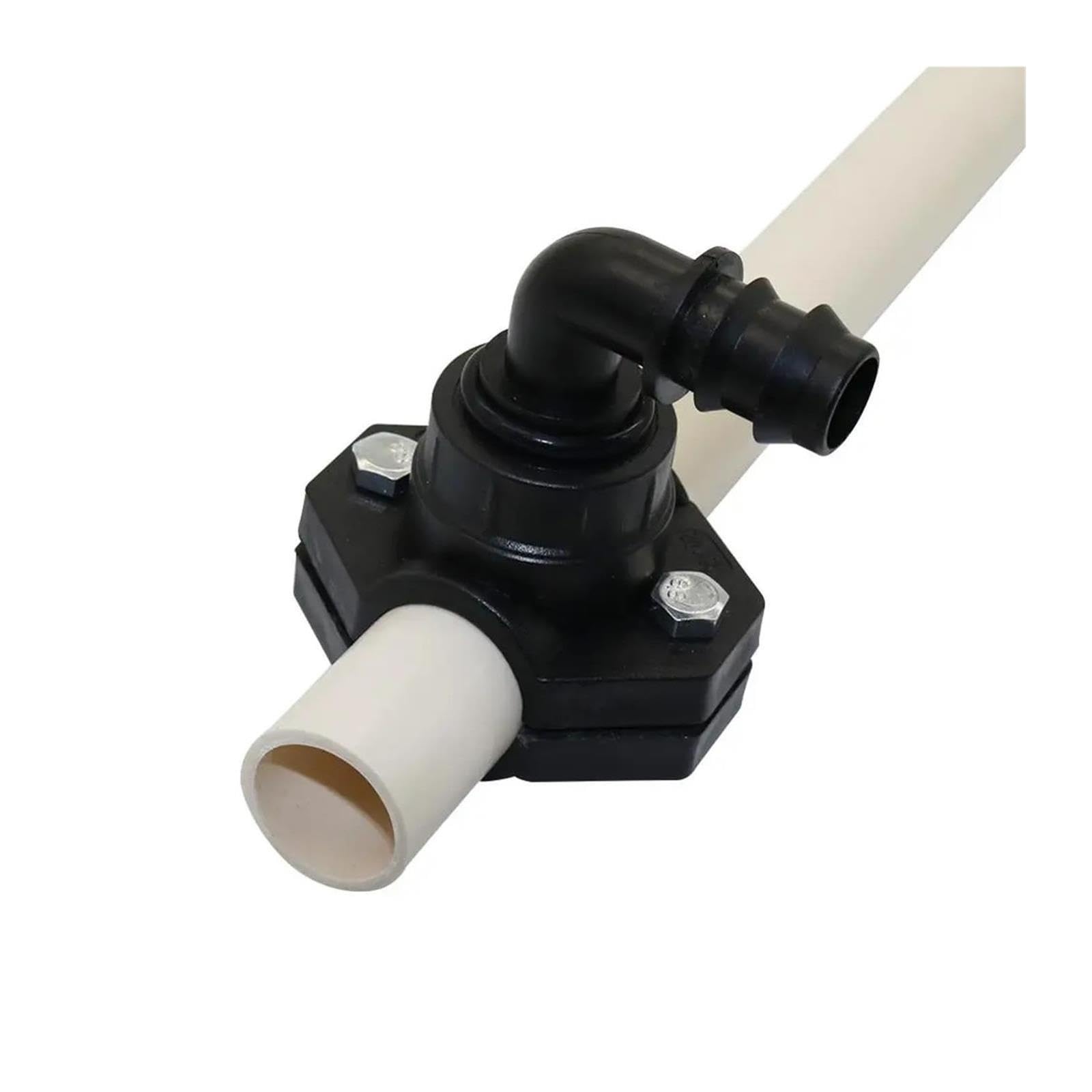 Morsetto sella DN25‑DN32 filetto femmina 1/2"‑3/4" raccordo