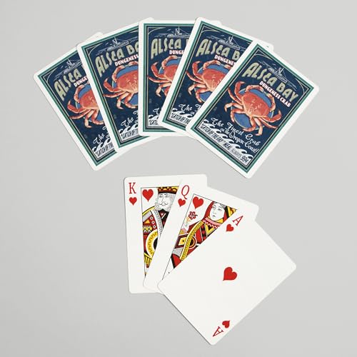 Juego de Cartas Poker Alsea Bay Oregon Cangrejo Dungeness miniatura 7