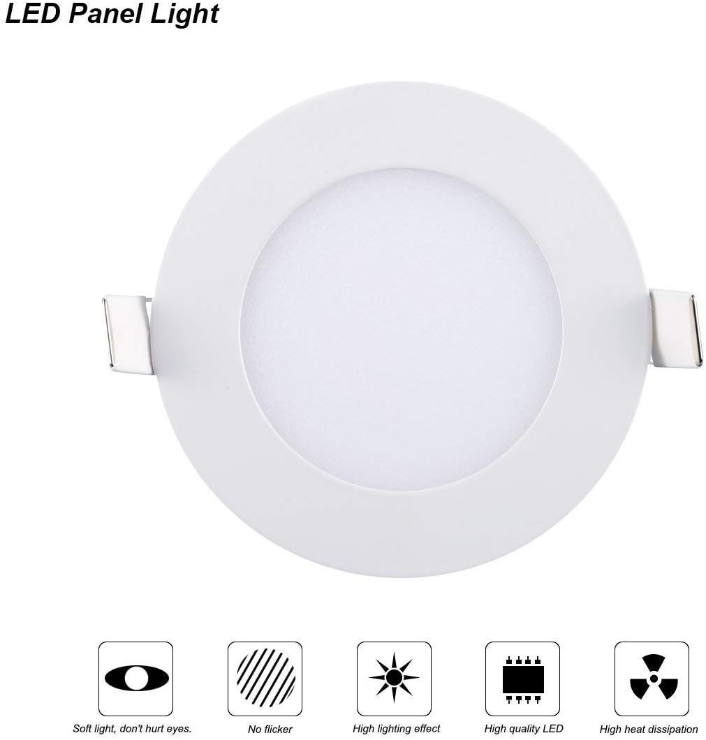 Bеѕt Dеаl Prоduсt Ceiling Lights, TryLight 12 Watts 6 Inch Dimmable Round LED Recessed Lighting Ultra-Thin for Home Office Commercial Lighting, 4000K Cool White