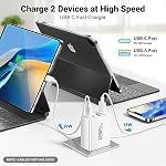 2 Pack USB C Charger Block • 40W 4Port Fast Charging Block Cube • Dual USB C Wall Charger Plug • Phone Charger Box Compatible with iPhone 16 15 14 13 12 Pro Max, XS/XR/X, iPad, Samsung S23 S22,Google