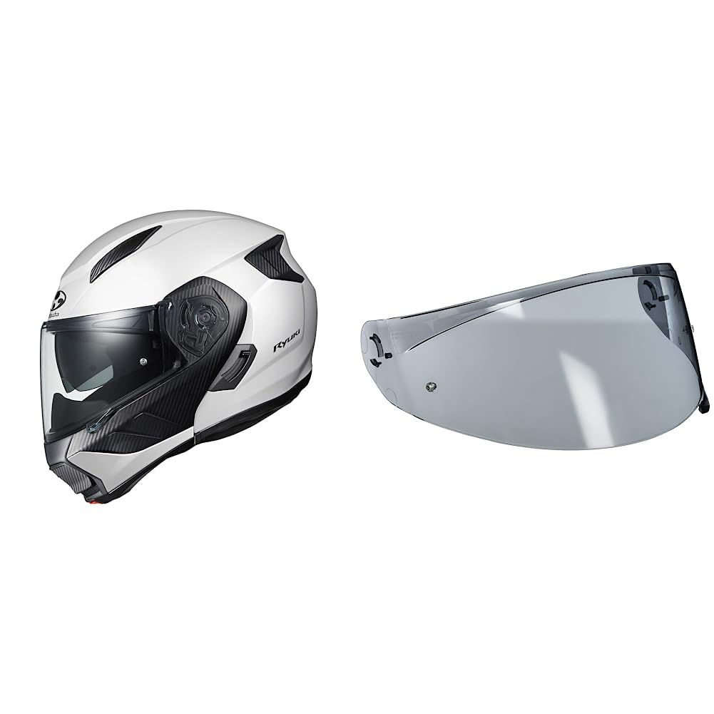 綺麗です❗️Kabuto 守り抜く RYUKI ヘルメット ホワイトメタリック