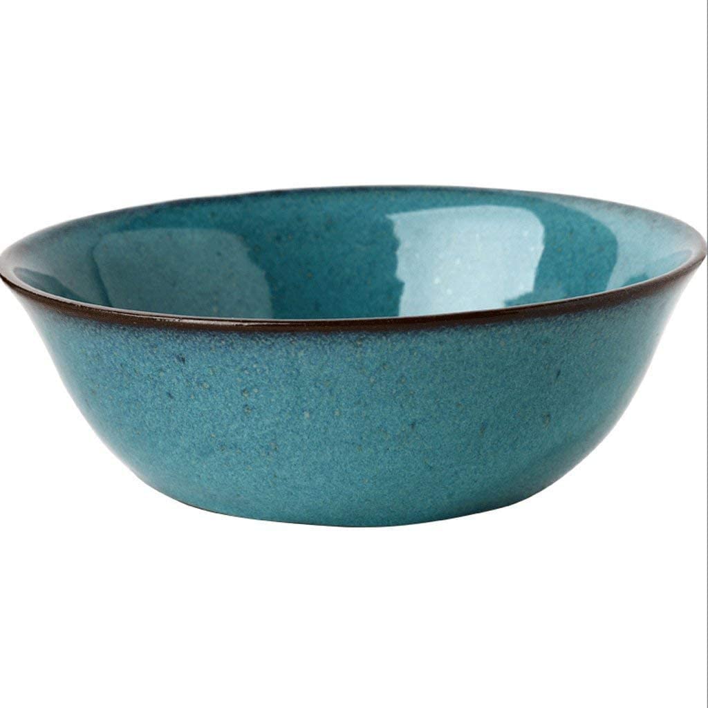 WOTZOV Bowl Household Large Noodle Bowl Tableware Ceramic Bowl Salad Bowl Soup Bowl 7 Inch Rice Bowl Household Cutlery Durable