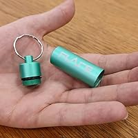 Vista 4 de FLARE AUDIO Capsule Mint - Llavero resistente de aluminio ligero, resistente al agua, Menta