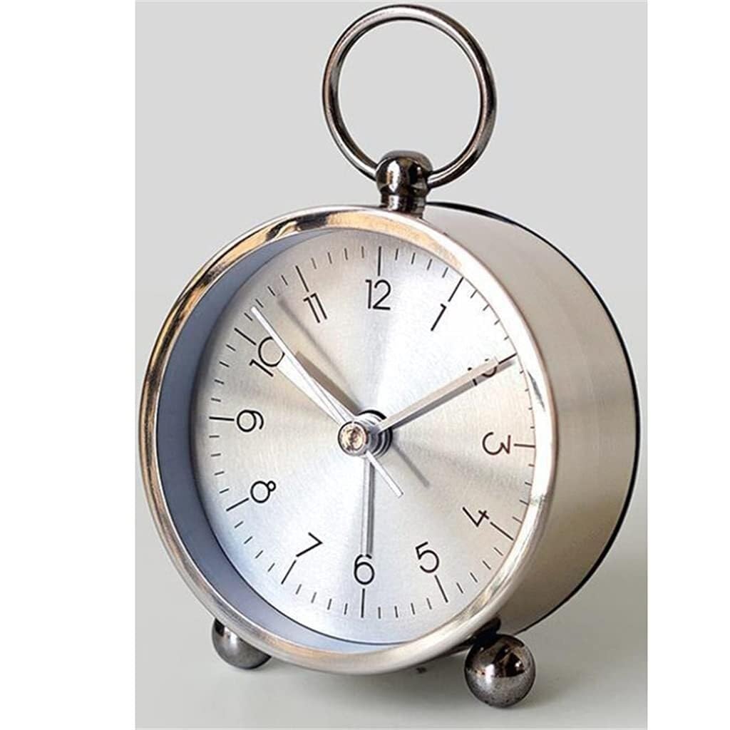 Nordic Creative Silent Alarm Clock with Night Light Bluetooth Speaker Mute Quartz Clock for Bedroom Office Study and