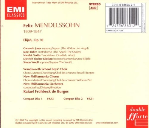 Mendelssohn-Bartholdy: Elias (Gesamtaufnahme) (Englische Version)