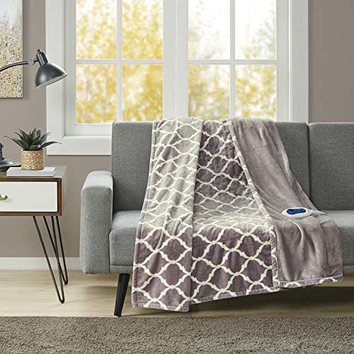 image for Beautyrest Plush Electric Throw Blanket – Secure Comfort Technology-