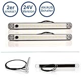 innenraumleuchte vw polo wasserdicht LED-MARTIN 2er Sparset Innenraumleuchte mit Schalter 12V 238mm x 20,6mm