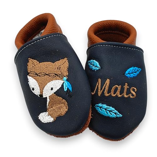 Handmade Krabbelschuhe Baby – Weiche Lederschuhe Babys...