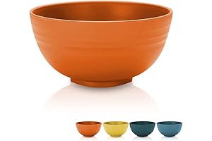 4-Piece Kyraton Cereal Bowl Set: Unbreakable, Reusable, Lightweight Bowls for Versatile Dining