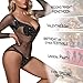 Famstar Sexy Lingerie for Women Naughty Sparkle Rhinestone Set Bodysuit Outfits Teddy Erotic Mesh Women’s Lingerie