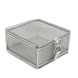 Photo Gallery cestino di sterilizzazione in acciaio inox a foro piccolo con coperchio, vassoio medico chirurgico, lucidato elettroliticamente, maglia da 0,08 pollici, for chirurgia, ospedale, dentale(10x10x5cm) Photo Gallery cestino di sterilizzazione in acciaio inox a foro piccolo con coperchio, vassoio medico chirurgico, lucidato elettroliticamente, maglia da 0,08 pollici, for chirurgia, ospedale, dentale(10x10x5cm)