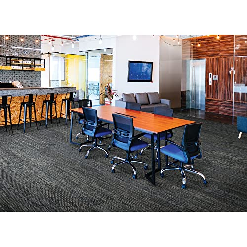 Image of Mohawk Advance 36 inch x 12 inch Berber (Loop pile), 0.11 inch Pile Height, Carpet Tile, PET Fiber, Vintage Row Color, (24 Tiles), (72 sqft /carton)