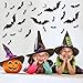 180 Pcs Vintage 3D Wall Bats 4 Size Bats Halloween Decoration Stickers Decals, Waterproof for Goth Home Room Indoor