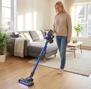 Akitas V8 3-in-1 Cordless Hoover Vacuum Cleaner Handheld & Upright Lightweight 22.2 V 150 W, Rechargeable Lithium Battery for Floors Carpets and Pet Hair