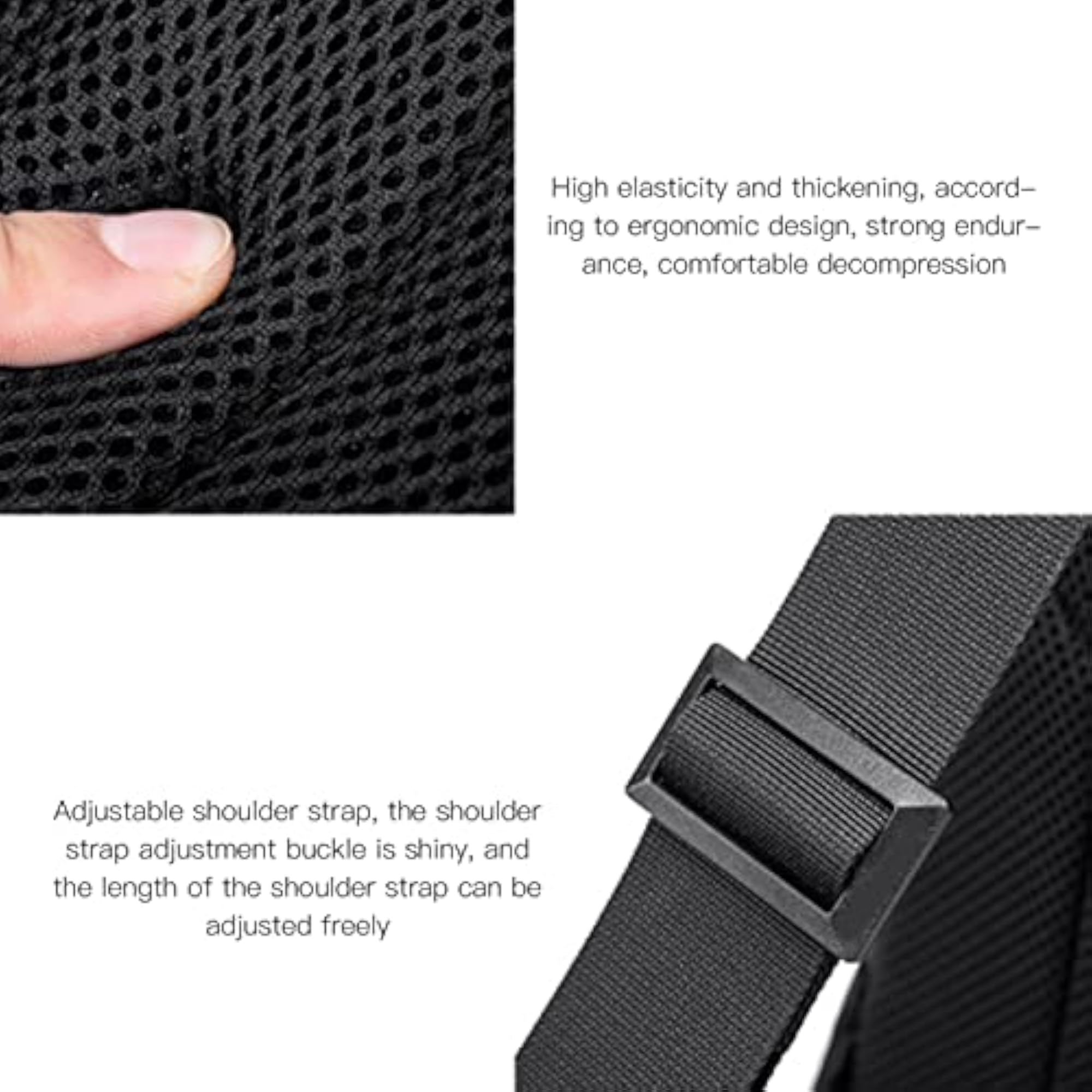 Black Outdoor 2 Way Zipper Computer Backpack