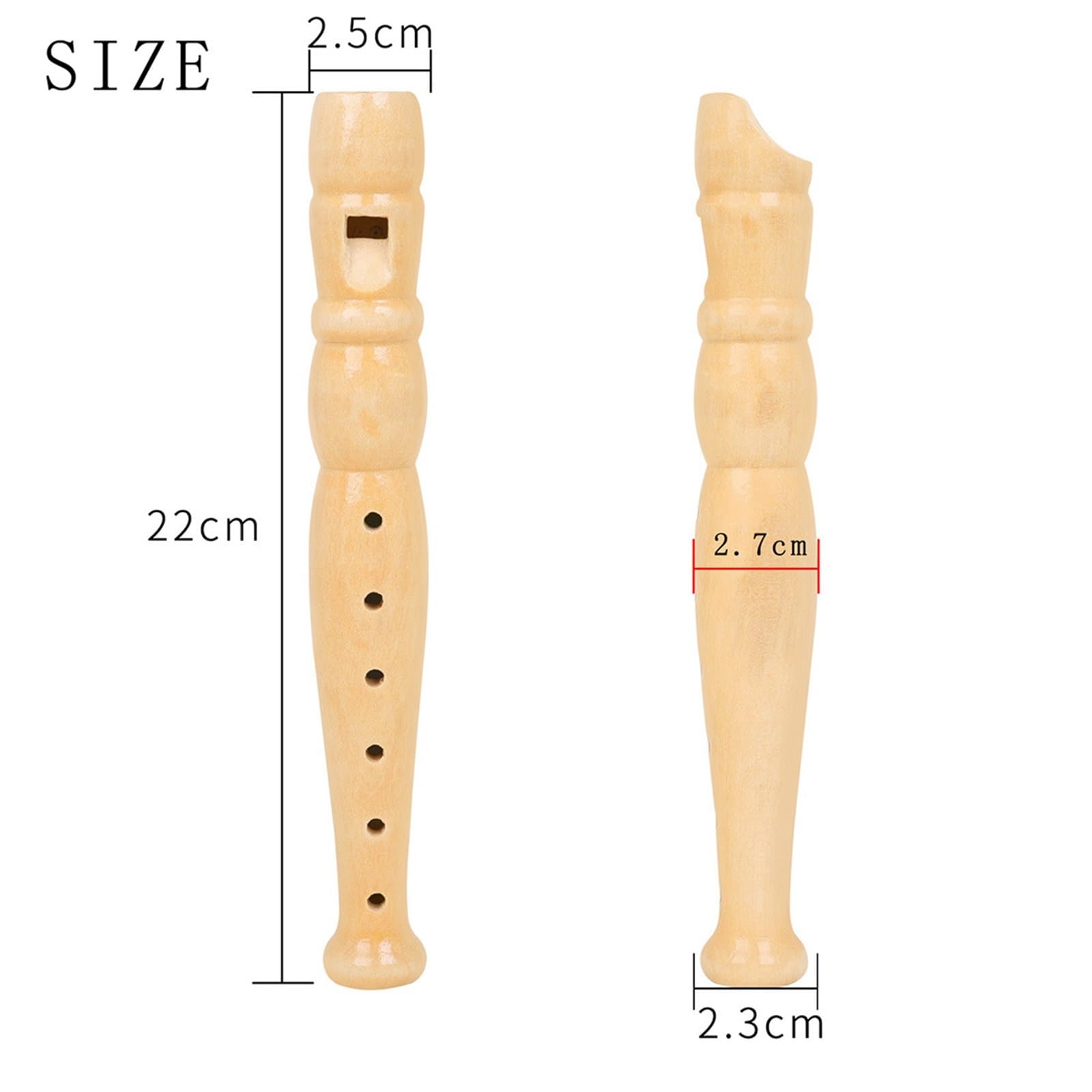 Flauto Dolce Strumenti Musicali Flauto Dolce/piccolo In Legno A 6 Fori Per Principianti