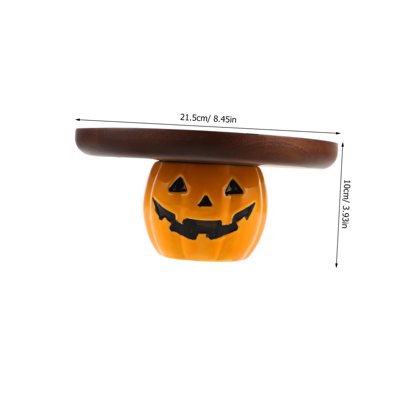 PRETYZOOM Spooky Pumpkin Display Stand for Festive Parties Platter for Cookies Candy and Appetizers