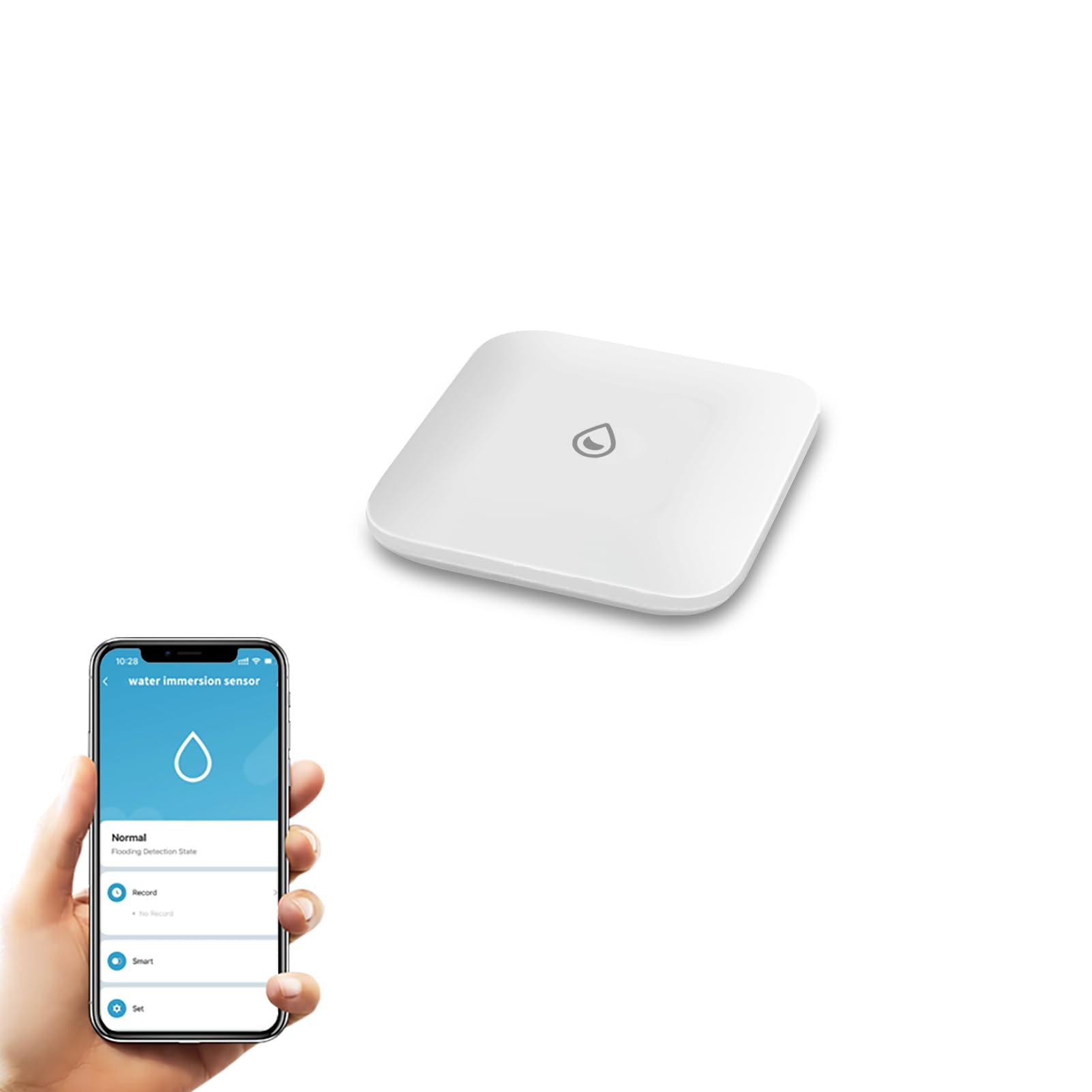 Easebloom Water Leak Detector For Homewith App Alert Support – Ip66 Waterproof, Suitable For Leak Detection In Compact Home Spaces (Requires Gateway Connection), Compatible With Tuya And Home Assistan