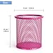 Tamaki Pen Holder Cup for Desk, Wire Mesh Pencil Cup Holder for Desk Office Pen Organizer (Pink)