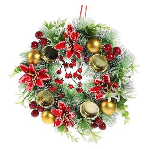 GRIRIW Table Garland Christmas Candle Holder Christmas Ornament Home Decor Wreath