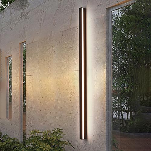 Applique murale LED extérieur longue contre façades sombres luminaire étanche IP65 200cm