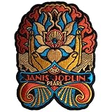 Rock Off officially licensed products Janis Joplin Pearl Nouveau Woven Patch
