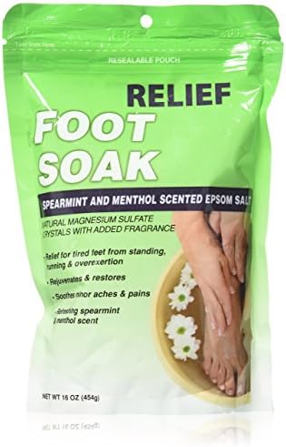 Relief MD Foot Soak Spearmint & Menthol Epsom Salt, 16 oz