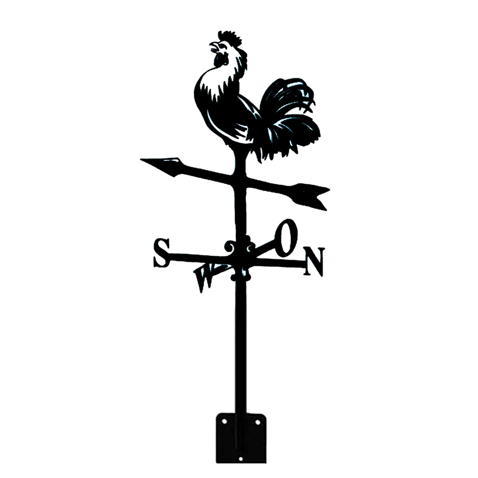 TAXXII Metal Weathervane Garden Wind Vane For Yard Stainless Steel Indicator with Sculptures Weathercock Measuring Tool for Decor Roof