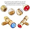 Hsthe Sea 2PCS Filling Refrigerant Safety Valve Quick Coupler Air Conditioning R410A R22 Connector Adapters #2