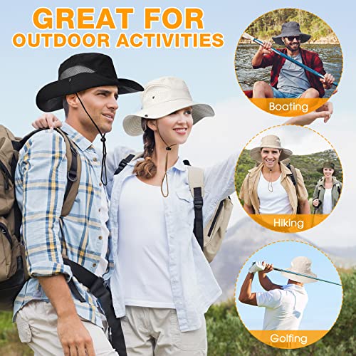 7 Pcs Bucket Hat Wide Brim Boonie Hat Sun Cooling Sun Fishing Hat For Men Women Outdoor Summer Safari Hiking Hunting Fishing Gardening, 6 Colors #TOP4
