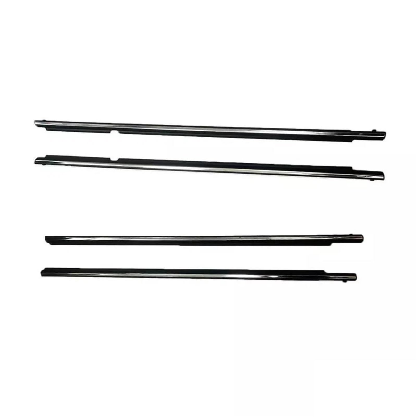 Car Door Protection Strip 4PCS Car Outer Door Seal Windows Rubber Weatherstrip For Toyota For Corolla For Altis 4 Sedan ZZE121 ZZE122 2003-2008 Car Door Seal(Chrome)