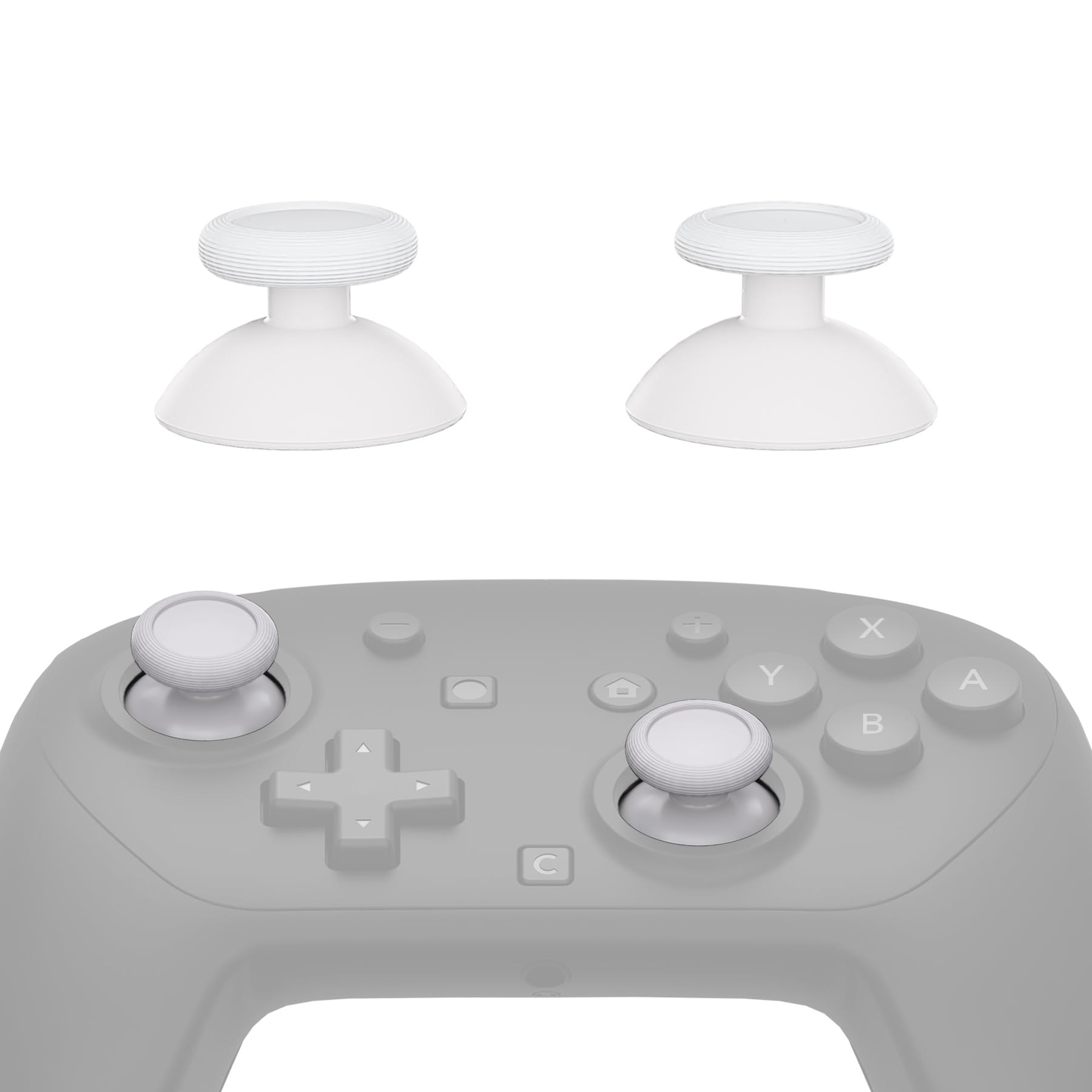 eXtremeRate Joystick 3D de Reemplazo para Nintendo Switch 2 Pro Mando, Switch 2 Pro Palancas Analógicas Izquierda y Derecha con Kit de Herramientas, Opciones Multicolor - Blanco