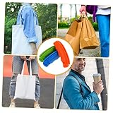 CIYODO 3kawałki Sztuk Wygodnych Uchwytów Silikonowych Do Noszenia Torb Zakupowych Ergonomiczne Rączki z Ochroną Rąk Zakupy i Wygodne Przenoszenie Bagażu