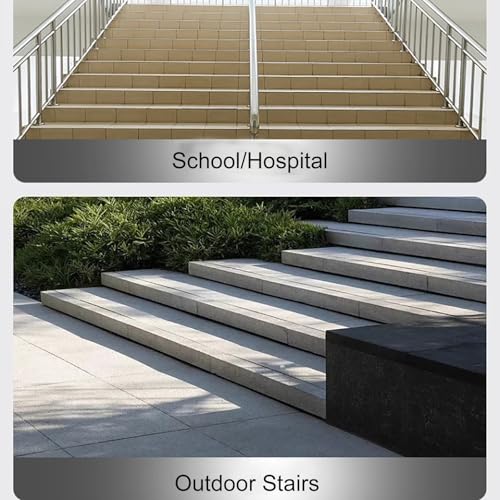 Borde de aluminio texturizado para peldaños y escalones de paso 8